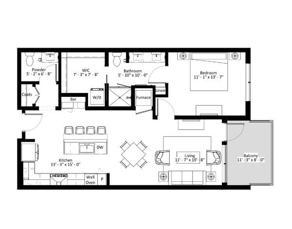 A9 Floor Plan | The Lorient