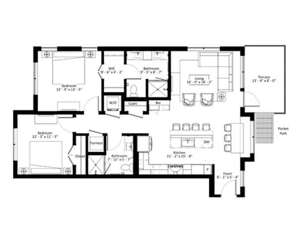 B2 Floor Plan | The Lorient